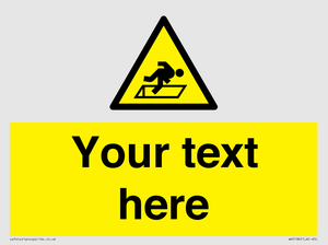 Custom Warning Hatch Sign